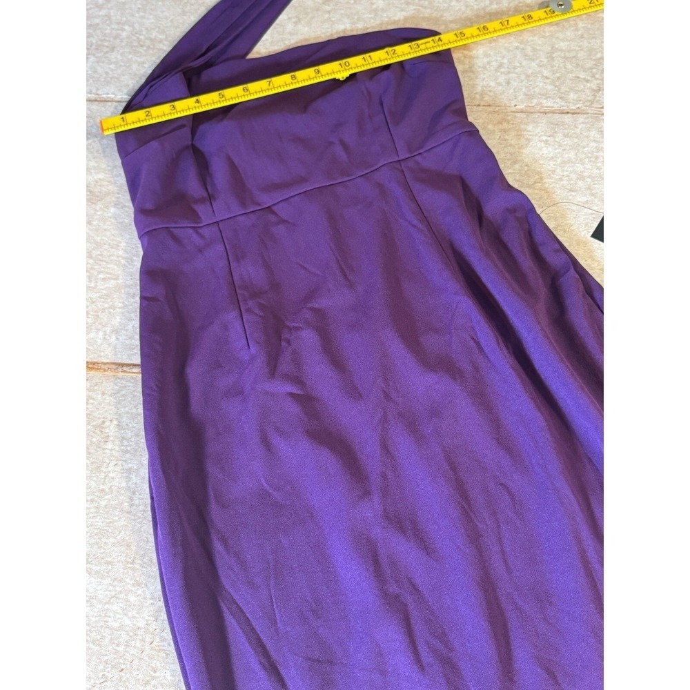 Lulus Hold Your Attention One Shoulder Midi Dress Women's Med Purple NWT Formal - Picture 4 of 10